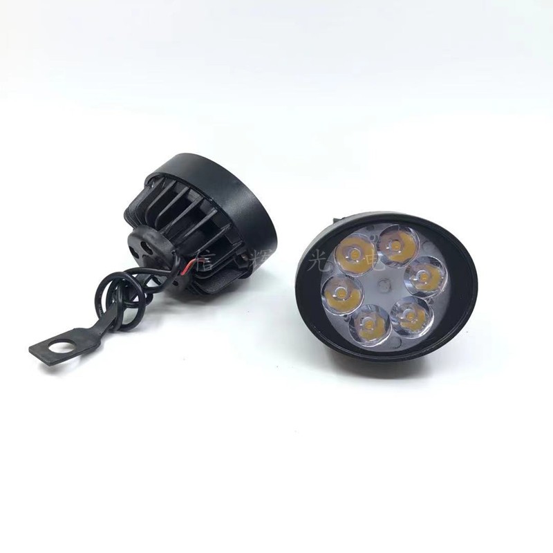 Motorcycle led headlights, 12V DC spotlights, ultra-bright rearview mirrors, auxiliary lighting lamps, flashing light bulbs, LED lights details Picture