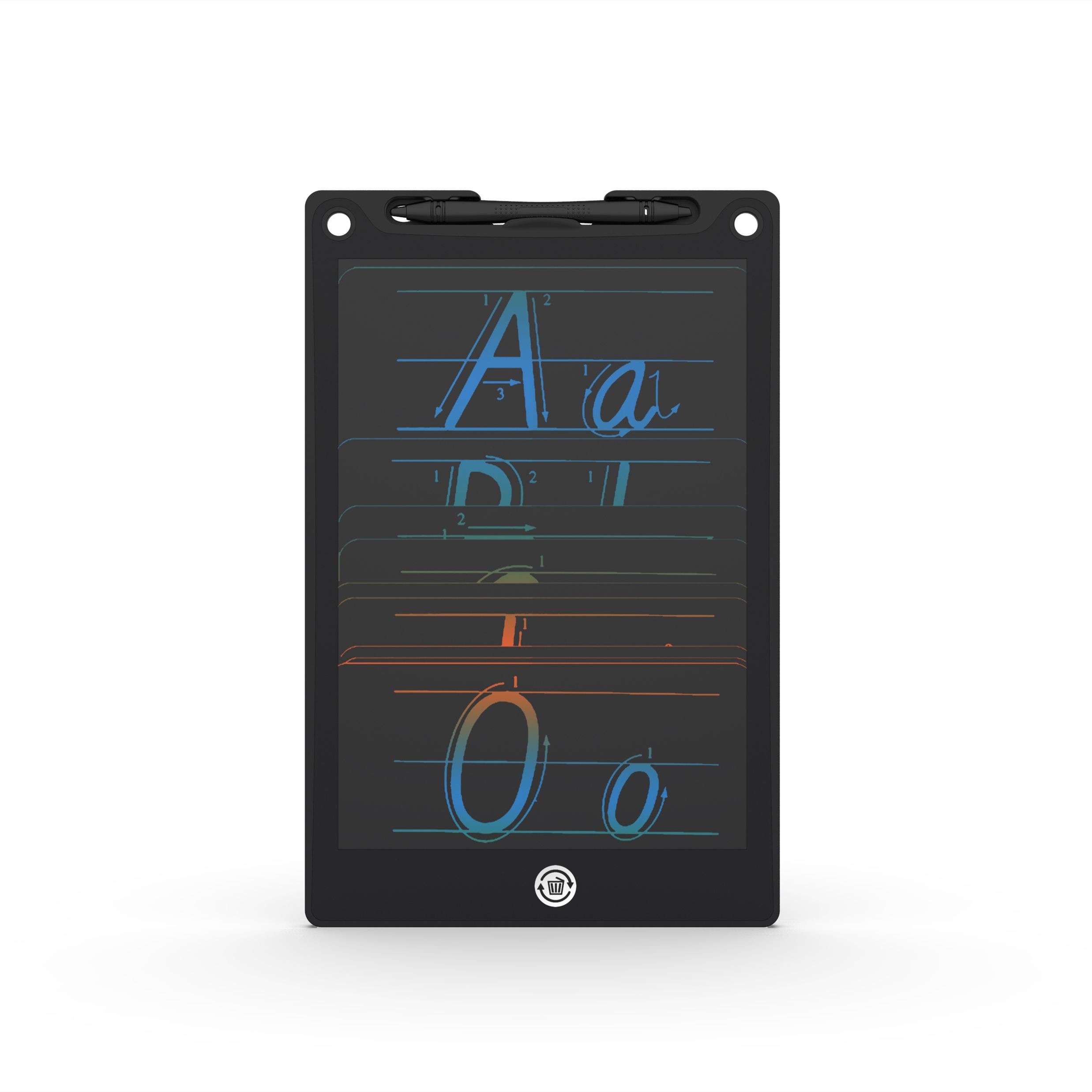 Writing board 12 inch classic straight edge writing board LCD writing board children's drawing board