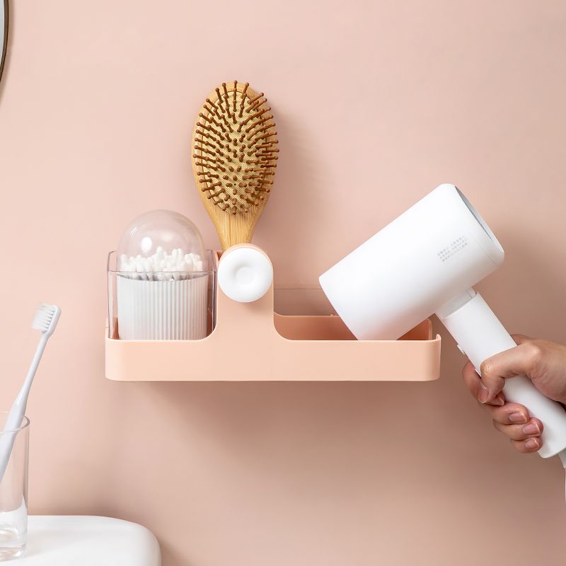Wall-mounted hair dryer storage rack for one piece