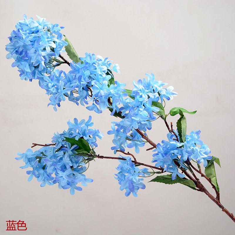 Wedding artificial flowers: lilacs, encrypted cross cherry blossoms, decorative flowers, wedding flower arrangements, arches, venue decoration, artificial flowers Application Scenario