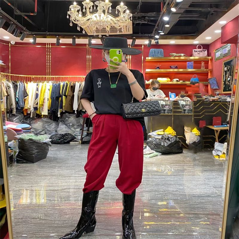 欧货时尚精致女装高品质设计感上衣女2021夏新款春秋高腰弹力小衫上衣时尚潮流343