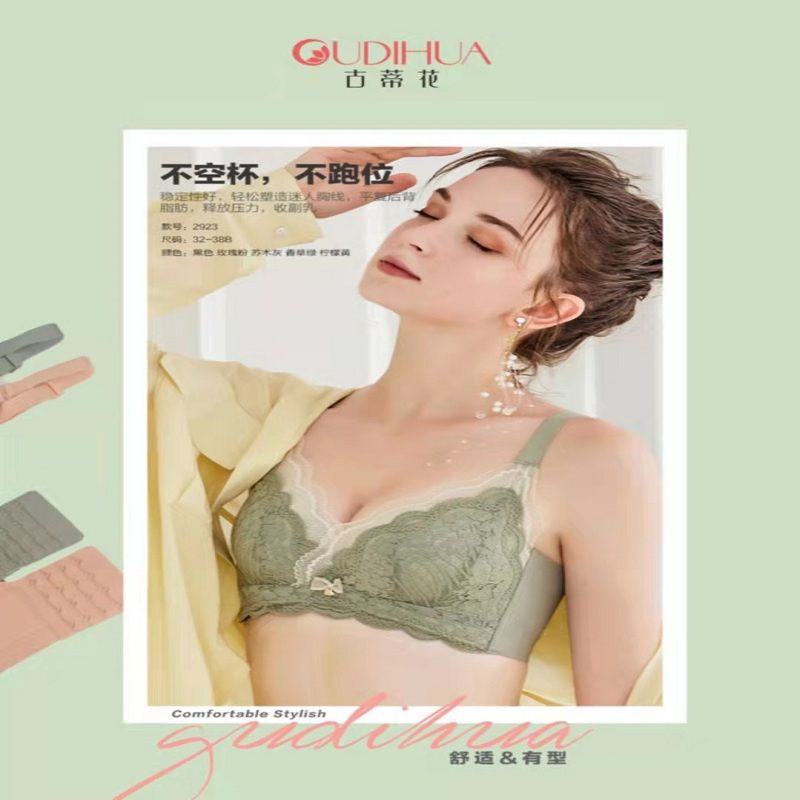 Women's Thin Bra With Big Breasts And Small Retraction Breast Anti-Sag Upper Support Adjustable Ultra-Thin Breathable Summer Bra Without Underwire 17 full figure