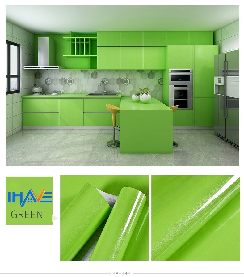 Pearlescent self-adhesive tape with back adhesive, moisture-proof, water-proof, easy to clean, stain-proof, renovation wallpaper, kitchen fume sticker, furniture sticker, cabinet sticker, furniture renovation wardrobe, office desk, door, table, bedroom, living room, 60cm*3m detail image 9