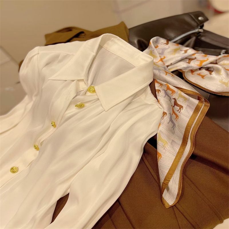Early Autumn Women's Fashion This Year's New Blouse Lazy Gentle Korean Blouse Blouse Early Autumn Fashion Exquisite Women's Fashion 146