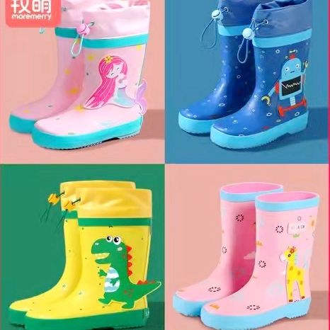 儿童雨鞋防滑男童女童夏季雨靴宝宝幼儿园雨鞋小孩轻便水鞋防水鞋套
