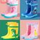 儿童雨鞋防滑男童女童夏季雨靴宝宝幼儿园雨鞋小孩轻便水鞋防水鞋套图