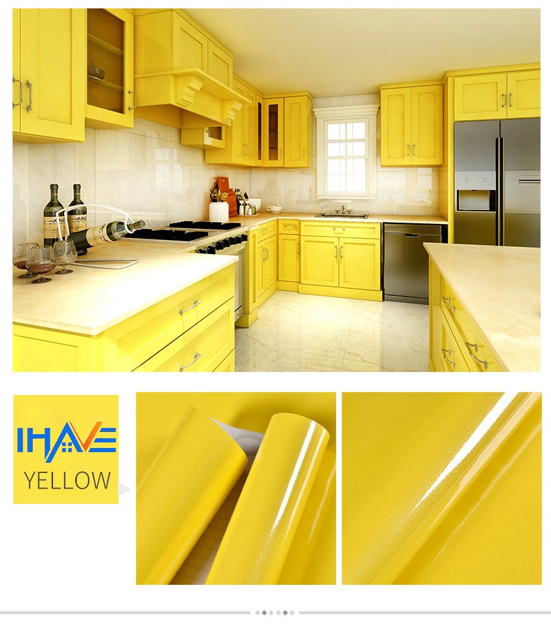 Pearlescent self-adhesive tape with back adhesive, moisture-proof, water-proof, easy to clean, stain-proof, renovation wallpaper, kitchen fume sticker, furniture sticker, cabinet sticker, furniture renovation wardrobe, office desk, door, table, bedroom, living room, 60cm*3m detail image 2