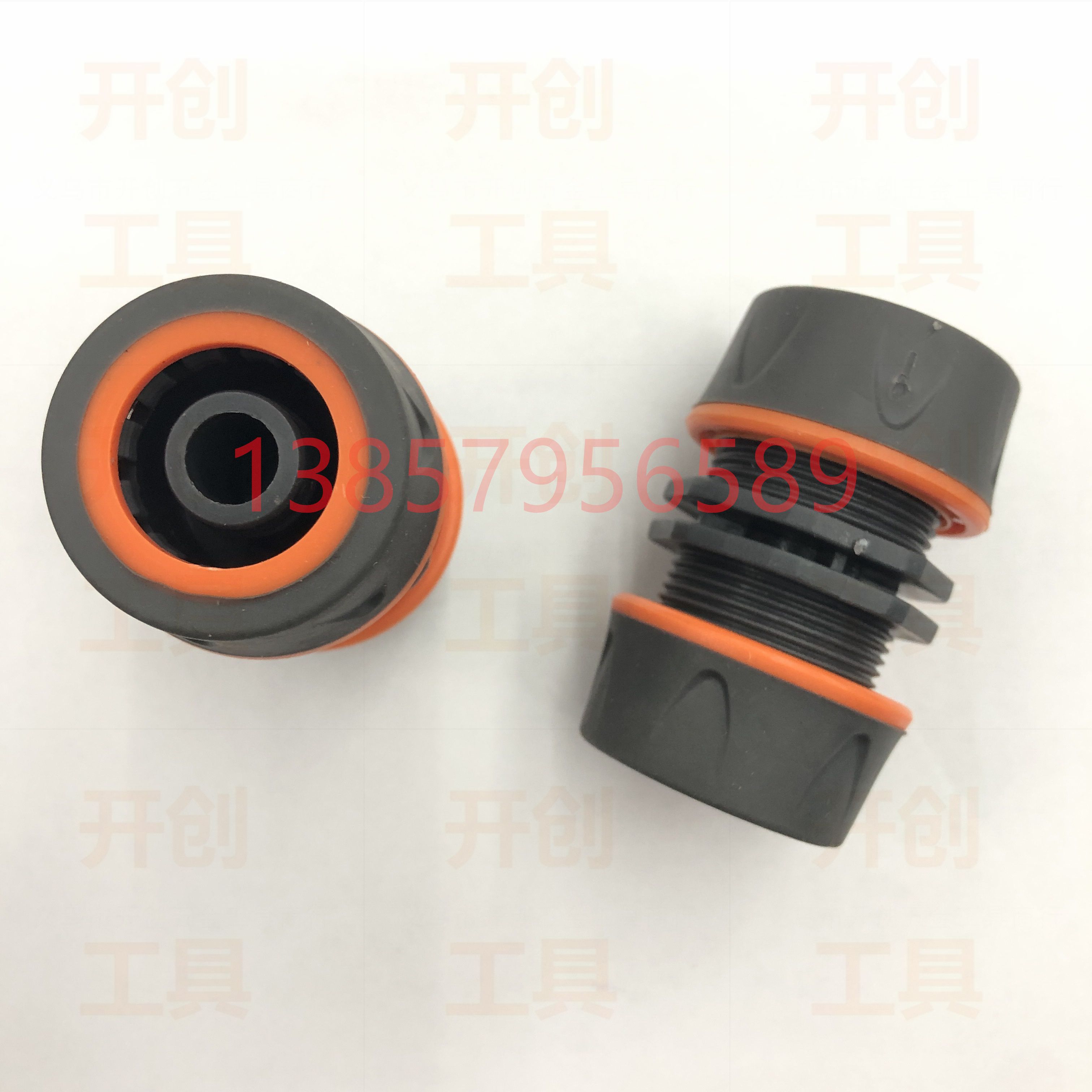 Garden tools water pipe joint coated rubber joint pipe repair quick connection 1/2 butt