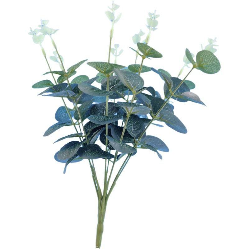 Factory direct sales of INS Nordic money leaf eucalyptus grass artificial flowers, home decoration, wedding plants, wall artificial flowers details Picture