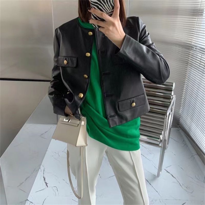 早秋女装今年流行的新款上衣慵懒风温柔韩系上衣罩衫初秋时尚时尚精致女装104