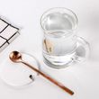 新款高硼硅玻璃杯带盖单层办公室喝水杯子带勺咖啡杯定制厂家批发