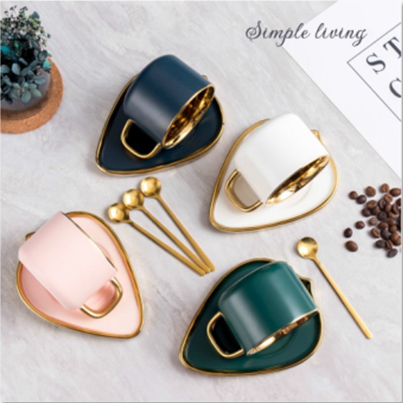 Nordic Style Bear Coffee Cup Saucer Spoon Home Office Coffee Shop Afternoon Tea Set Net Red Ceramic Cup full figure