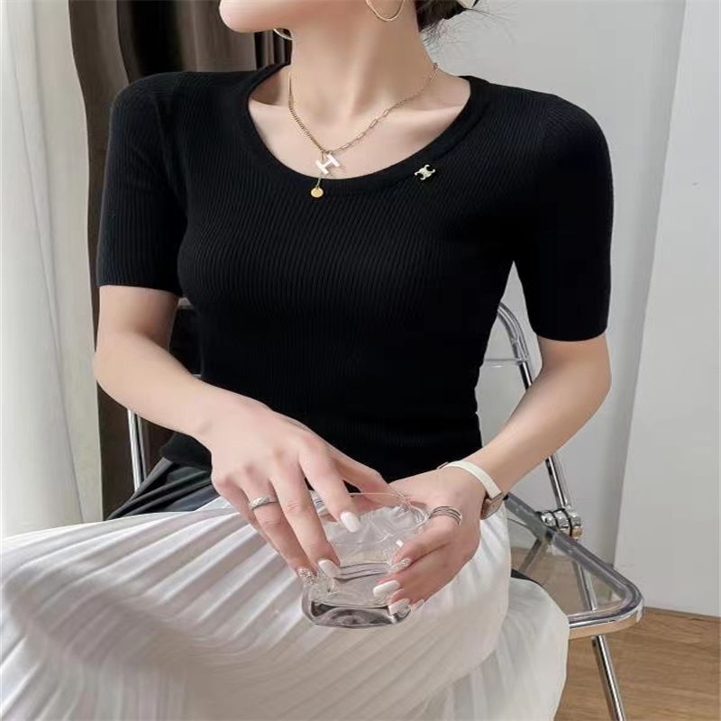 新款时尚潮流设计款上衣衫女早秋2021新款慵懒百搭通类薄款女装高品质女装167