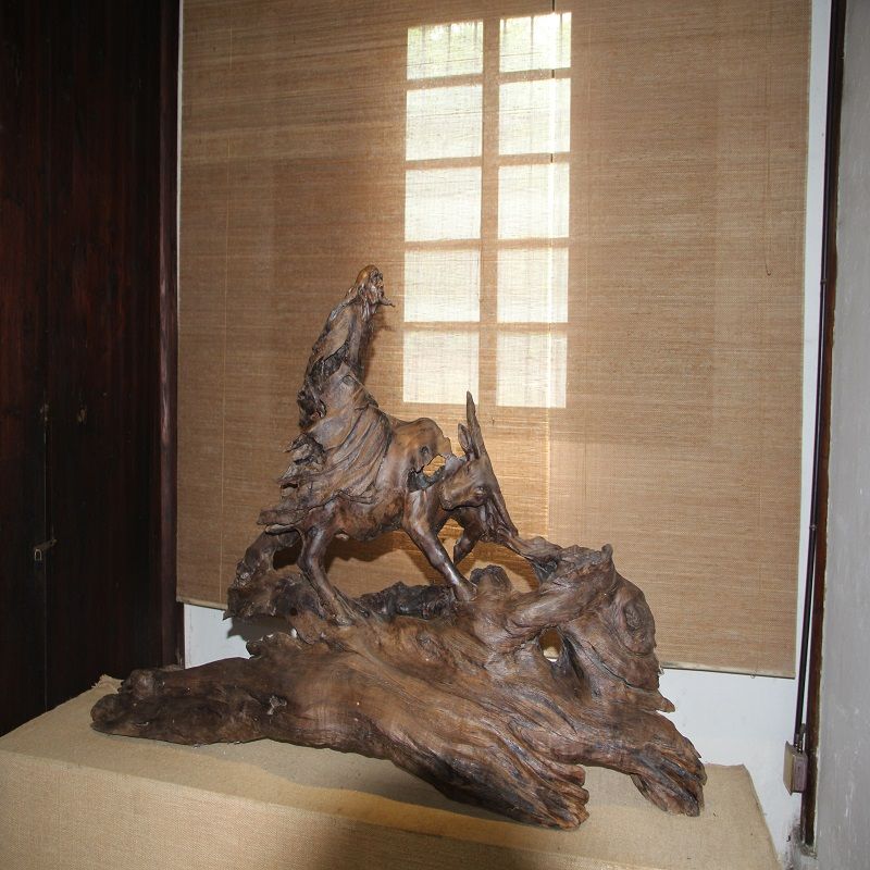 木制雕刻品 根雕 人物 吉祥 玄关摆件  高档雕刻  礼品 礼物 赠送