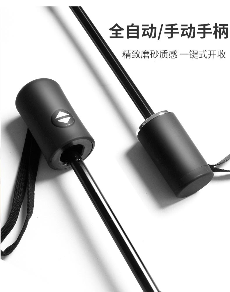 97cm three-fold manual dark green umbrella for students, sunshade and wind protection, girl's heart, black rubber sun protection, folding and reinforcement, suitable for both sunny and rainy days detail image 10