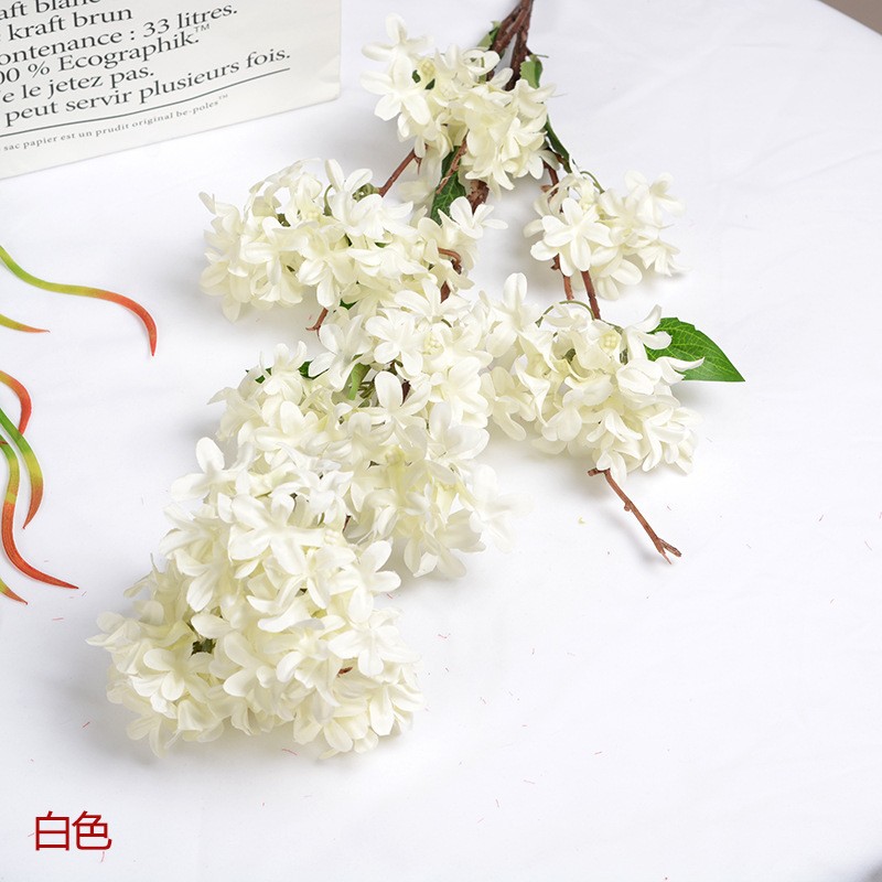 Wedding artificial flowers: lilacs, encrypted cross cherry blossoms, decorative flowers, wedding flower arrangements, arches, venue decoration, artificial flowers detail image 10