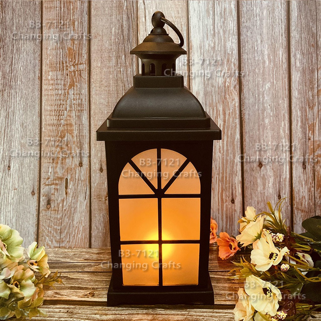 Ramadan Christmas lantern, antique kerosene flame, plastic creative decoration, electronic candle stand, imported cross-border wholesale, street stall, Douyin bestseller, wedding guide, LED horse lantern, soft decoration props, fireplace, 253 detail image 5