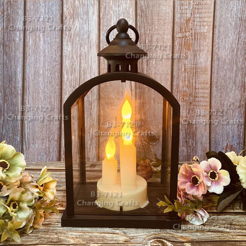 Ramadan Christmas lantern, antique kerosene flame, plastic creative decoration, electronic candle stand, imported cross-border wholesale, street stall, Douyin bestseller, wedding guide, LED horse lantern, soft decoration props, fireplace, 253 detail image 4