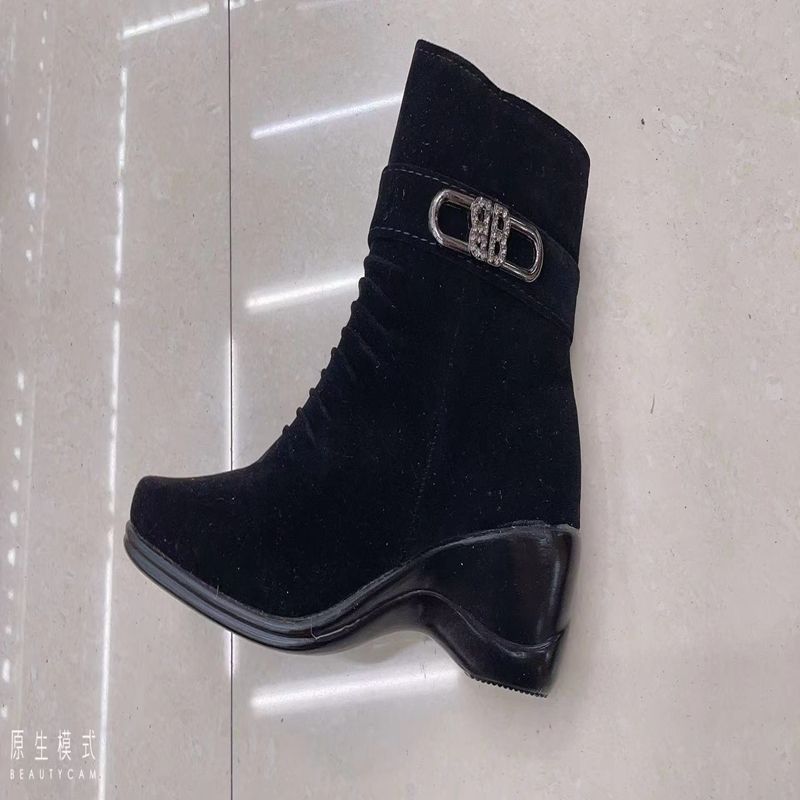【石发鞋业】外贸批发 外贸批发 女士时尚百搭浅口皮鞋低跟高跟鞋时尚百搭时装鞋女皮鞋SF0641