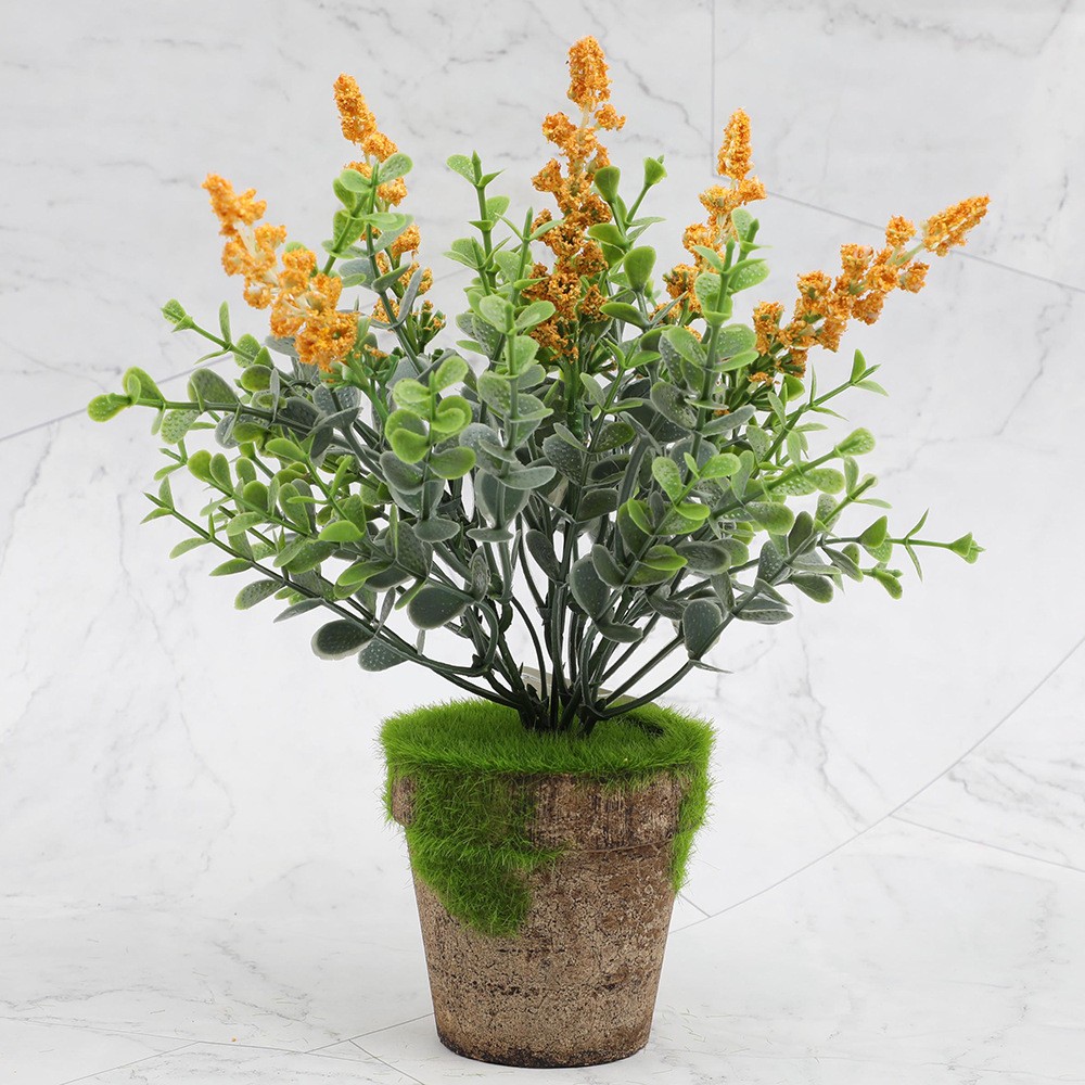 Artificial green plants, artificial flowers, artificial foam, lavender potted plants, desktop mini bonsai, artificial potted plants, original manufacturer detail image 14