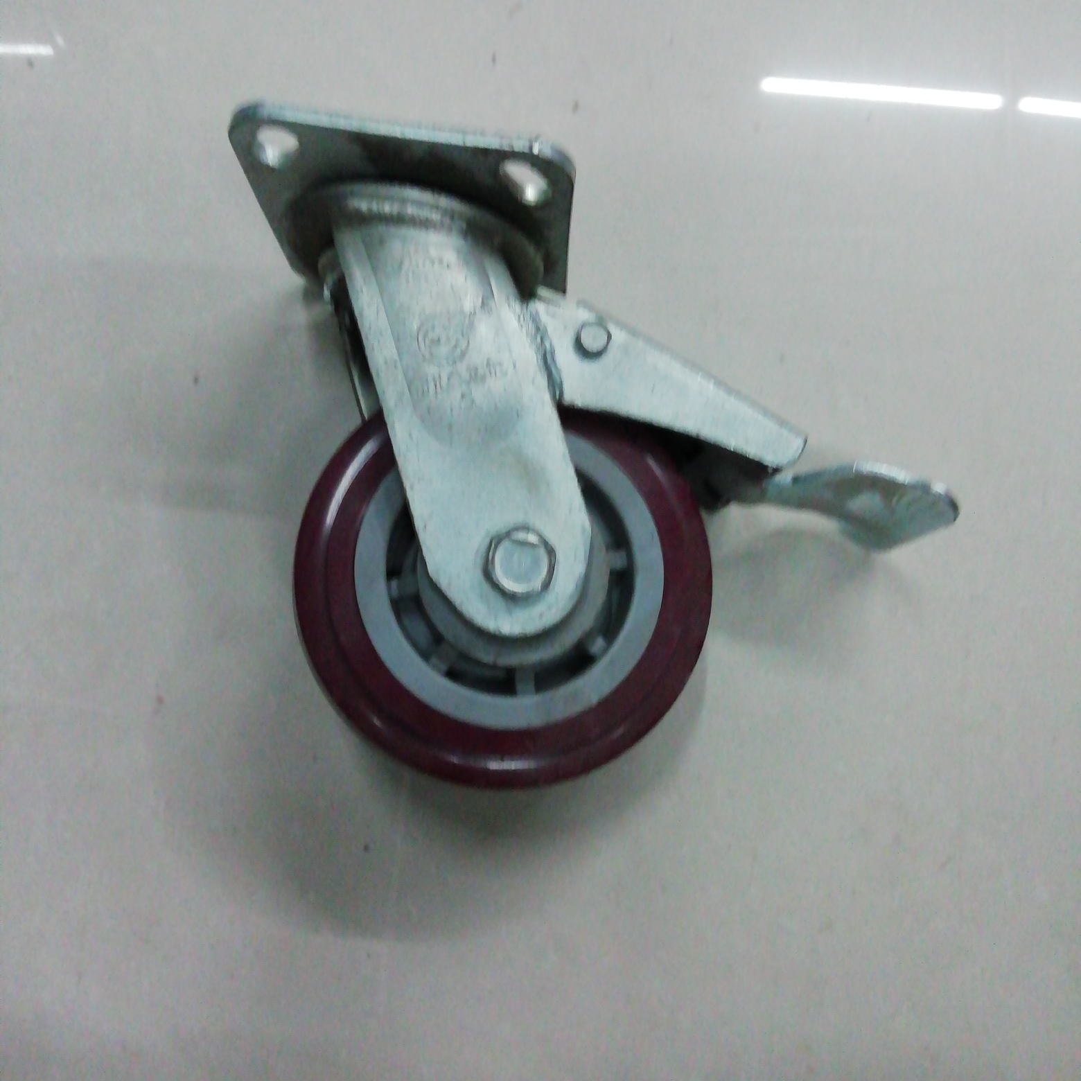 Jiale 5-inch heavy-duty polyurethane brake wheels