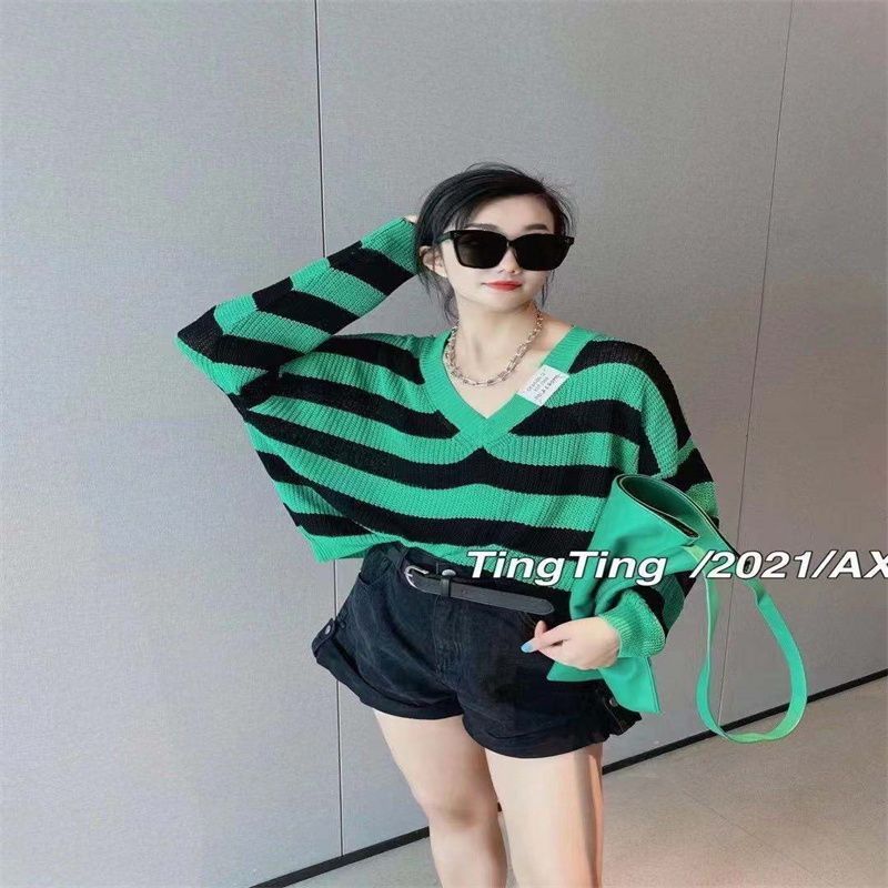 2021年夏季新款中长款宽松显瘦修身流星女装时尚休闲V领女式连衣裙98
