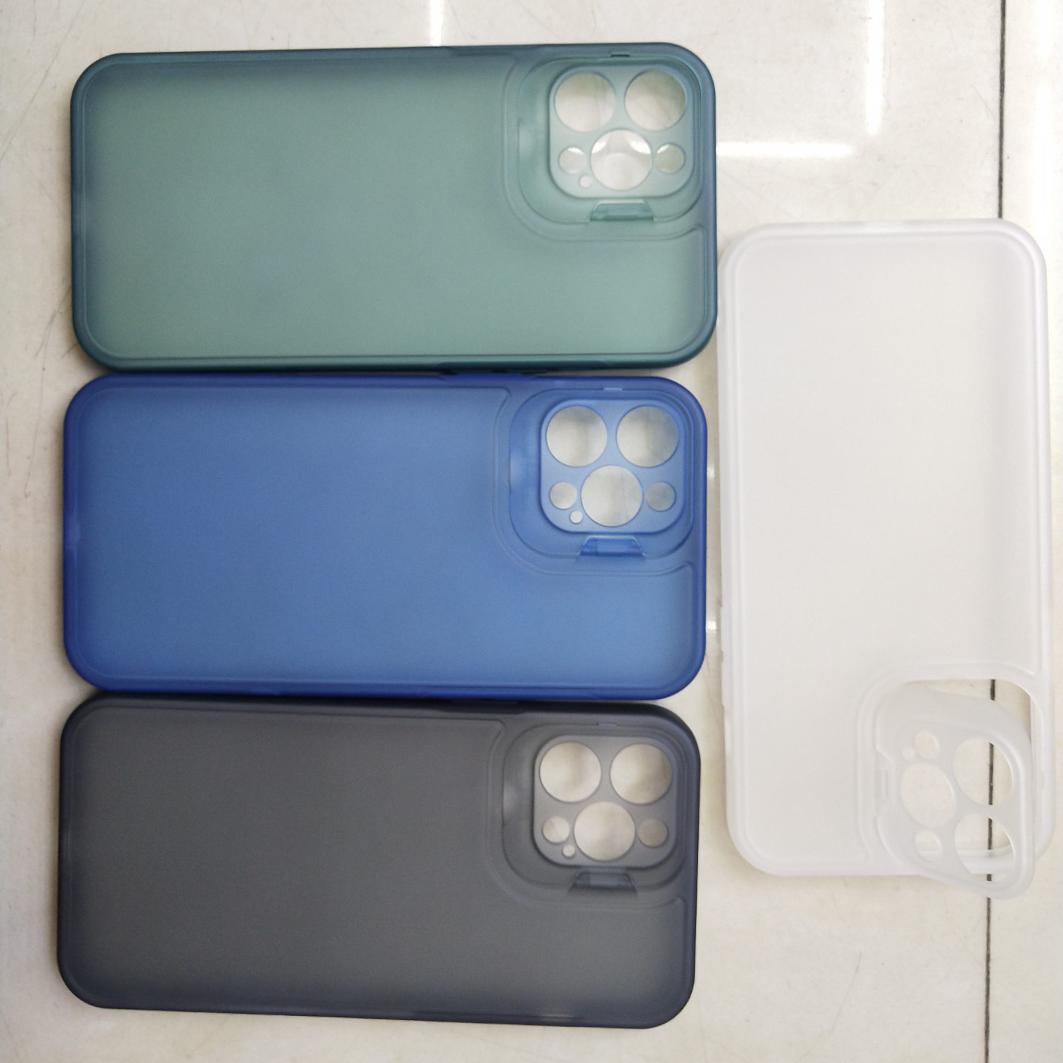 Double-sided frosted translucent eye stand phone case