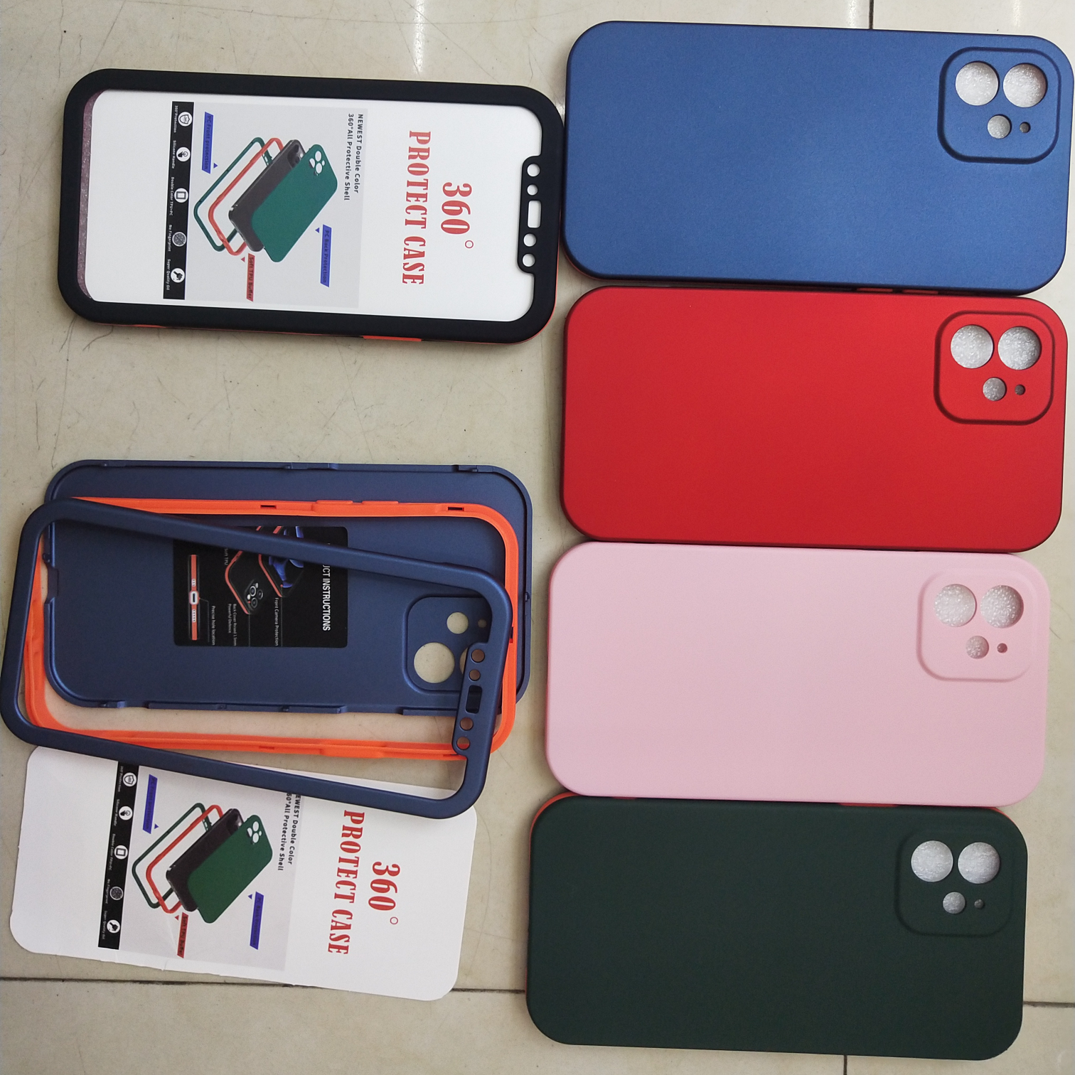 Two-color 360° all-inclusive phone case protector