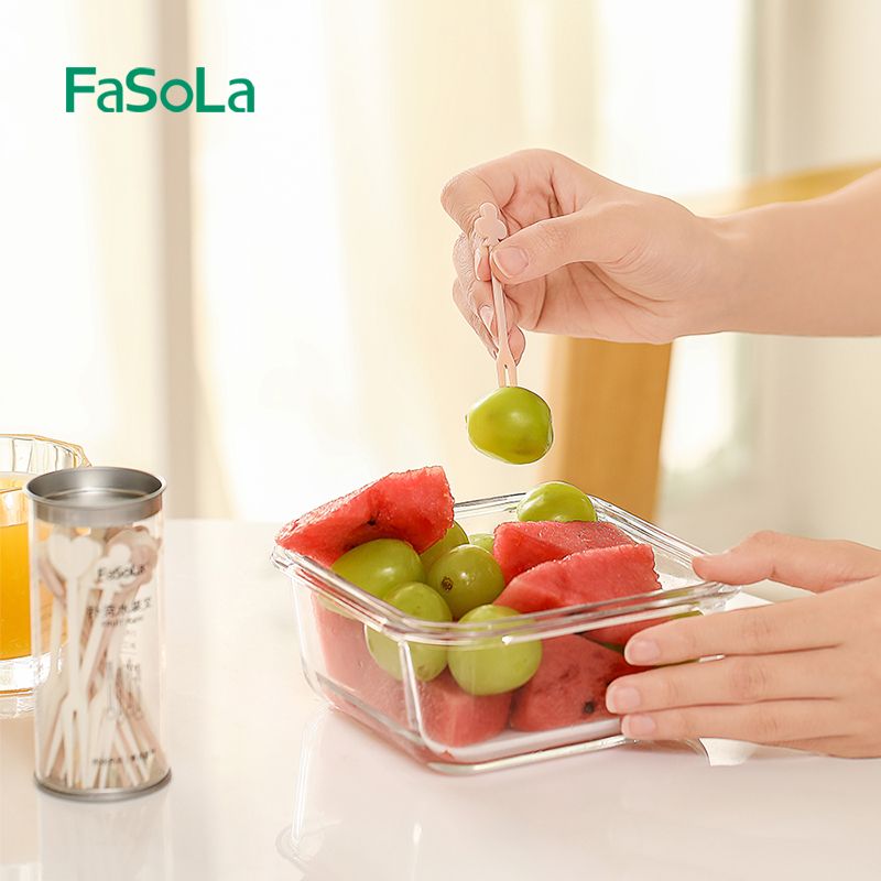 Fruit fork set: Creative and cute home cake fork, disposable plastic small fork Specification image