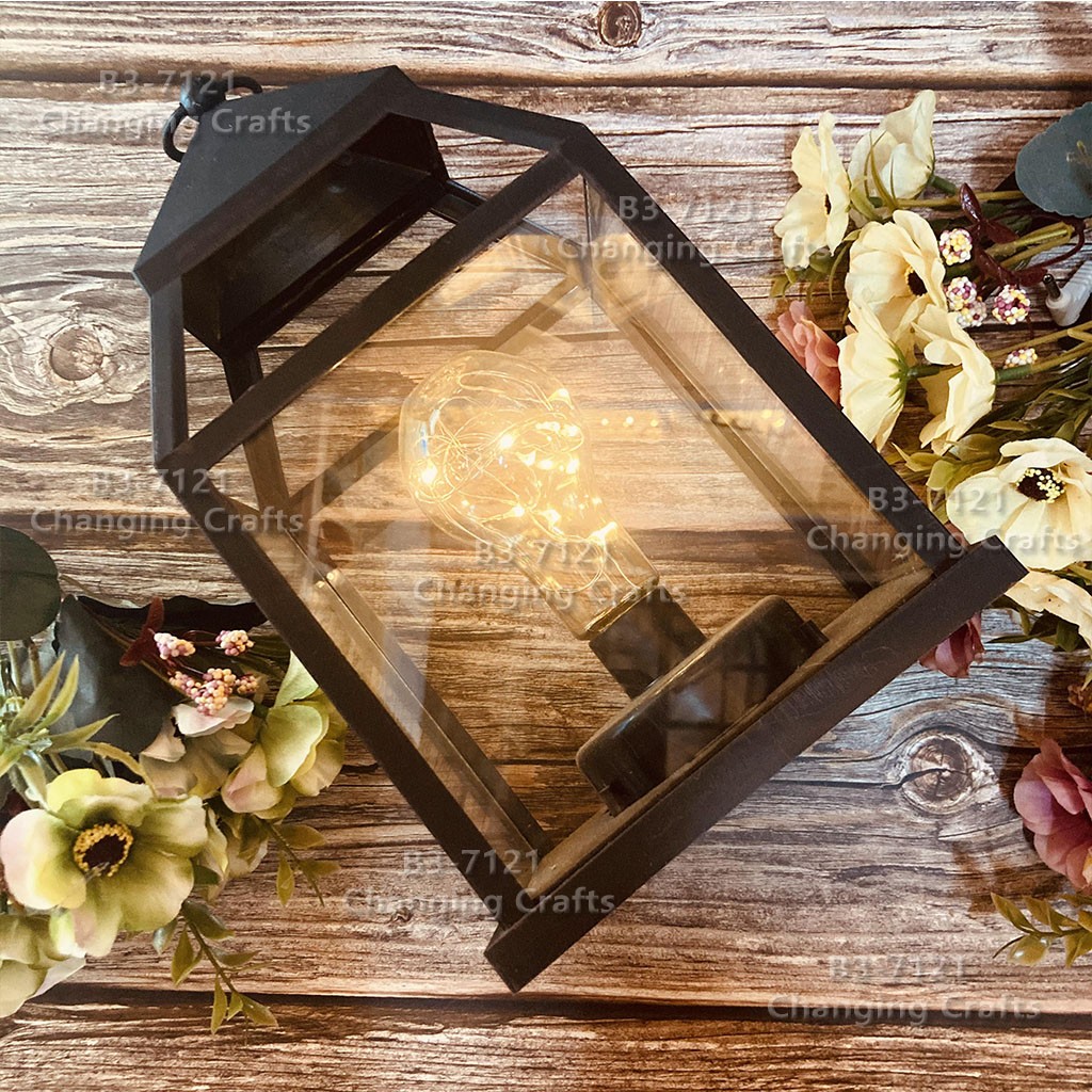 Ramadan Christmas lantern, antique kerosene flame, plastic creative decoration, electronic candle stand, imported cross-border wholesale, street stall, Douyin bestseller, wedding guide, LED horse lantern, soft decoration props, fireplace 241 detail image 5