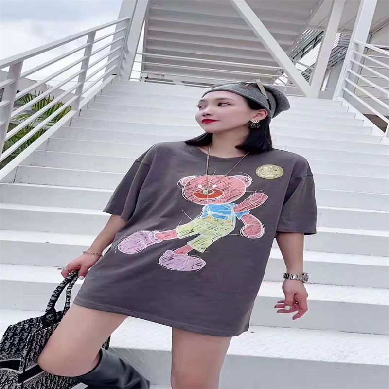 中长宽松显瘦修身印花夏季2021年新款时尚高档休闲优雅女式连衣裙21