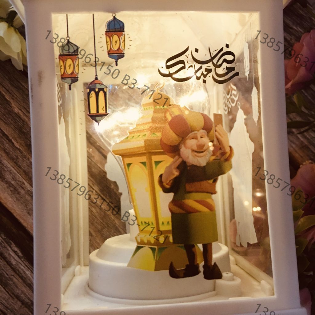 斋月万圣诞节风灯仿古白底实物图