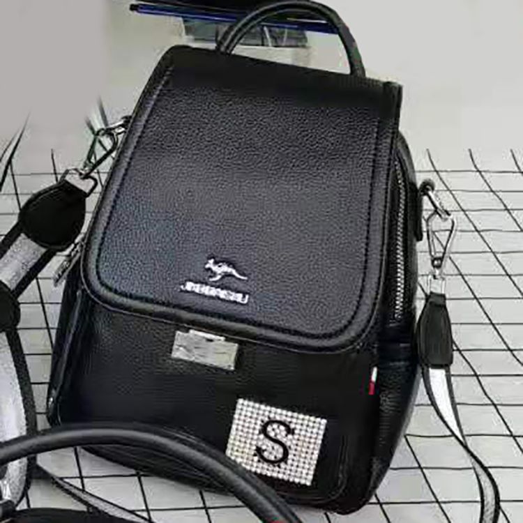 A tripod bag backpack 9070 women bag new versatile backpack soft leather large capacity leisure backpack