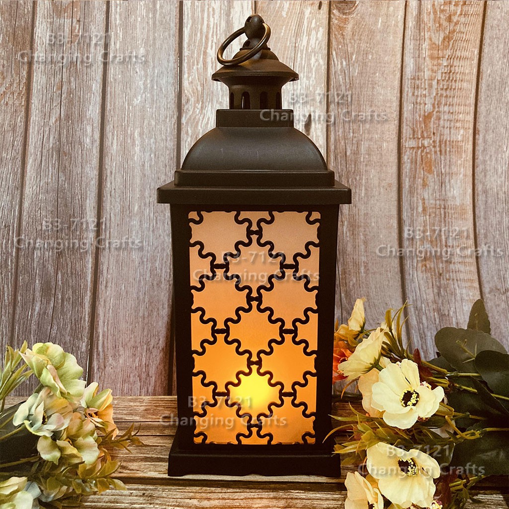 Ramadan Christmas lantern, antique kerosene flame, plastic creative decoration, electronic candle stand, imported cross-border wholesale, street stall, Douyin bestseller, wedding guide, LED horse lantern, soft decoration props, fireplace, 253 detail image 7