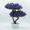 Factory direct sales of new artificial flower ornaments, welcoming pine bonsai, table artificial flower potted plants, home decoration plastic flowers Item Picture