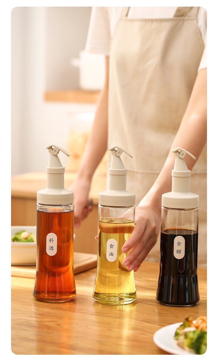 日式玻璃油壶装油倒油防漏厨房家用自动开合大容量酱油醋油罐油瓶详情图16