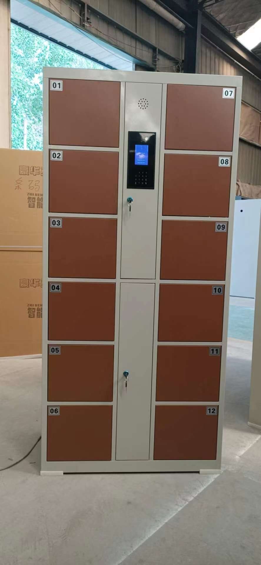 Customized intelligent barcode lockers and electronic fingerprint password lockers for supermarkets detail image 6