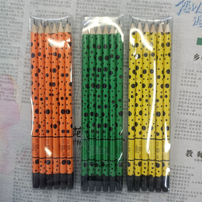 厂家直销12支装HB铅笔PVC包装