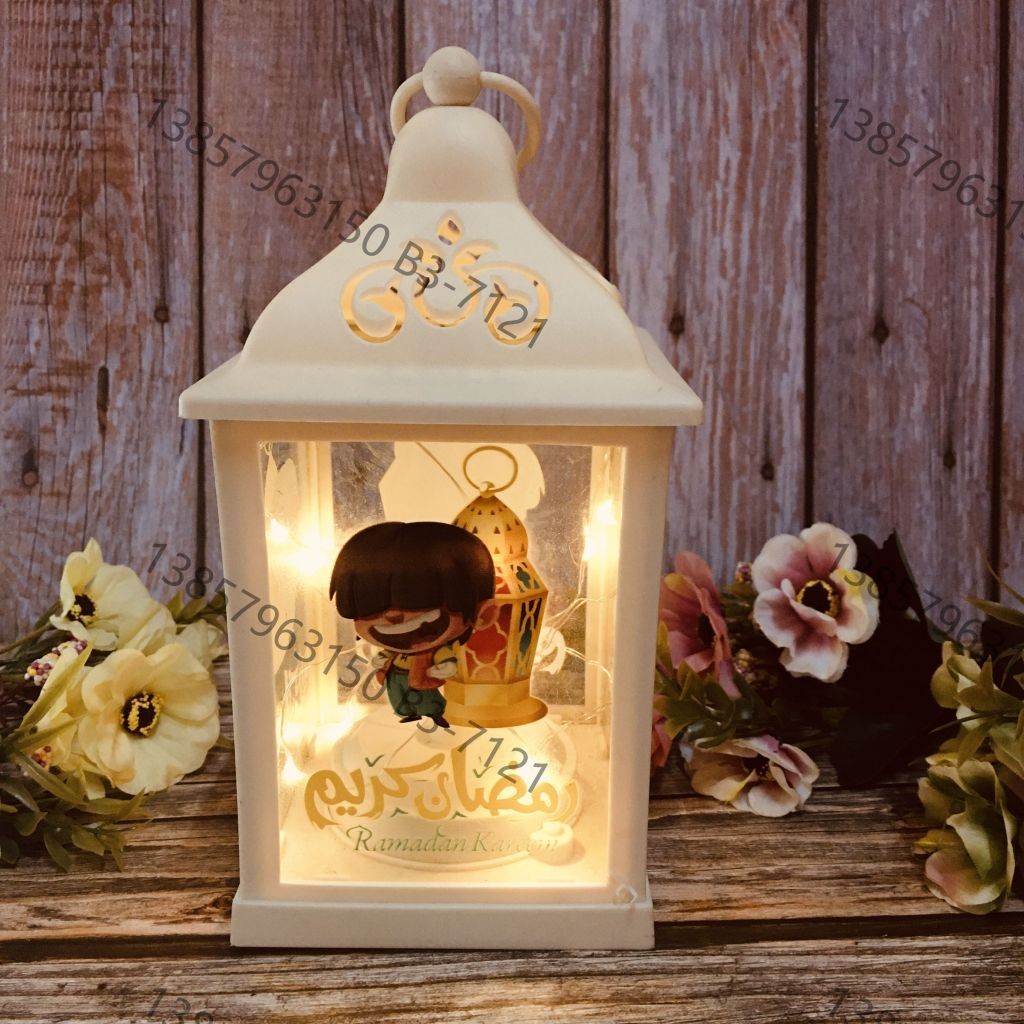 Ramadan Christmas lantern, antique kerosene flame, plastic creative decoration, electronic candle stand, imported cross-border wholesale, street stall, Douyin bestseller, wedding road guide, LED horse lantern, soft decoration prop, fireplace UV009 detail image 20