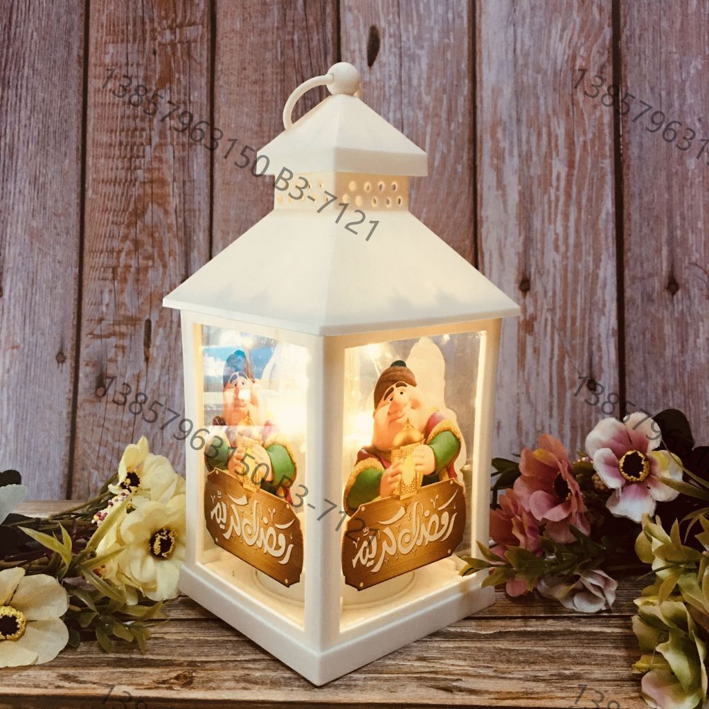 Ramadan Christmas lantern, antique kerosene flame, plastic creative decoration, electronic candle stand, imported cross-border wholesale, street stall, Douyin bestseller, wedding road guide, LED horse lantern, soft decoration prop, fireplace UV006 details Picture