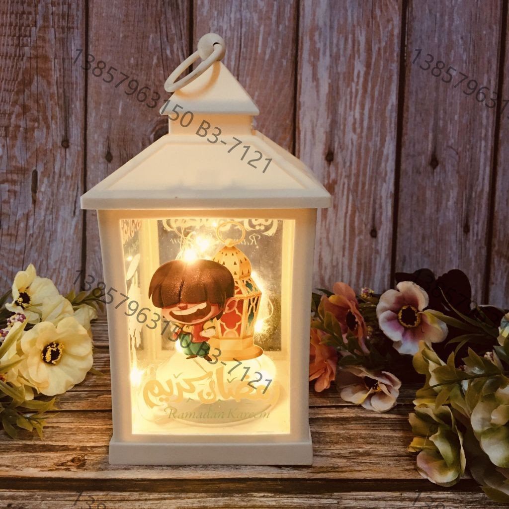 Ramadan Christmas lantern, antique kerosene flame, plastic creative decoration, electronic candle stand, imported cross-border wholesale, street stall, Douyin bestseller, wedding road guide, LED horse lantern, soft decoration prop, fireplace UV006 detail image 17