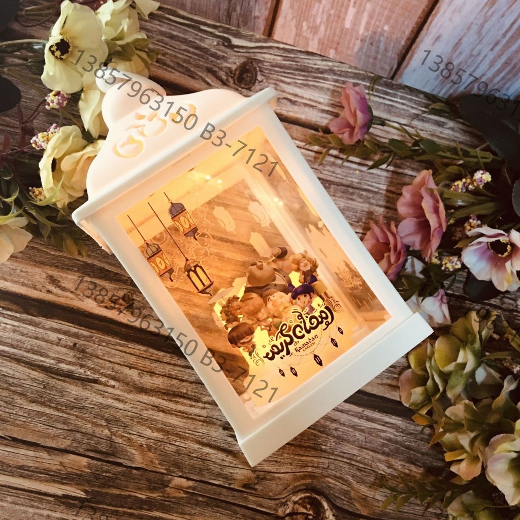 Ramadan Christmas lantern, antique kerosene flame, plastic creative decoration, electronic candle stand, imported cross-border wholesale, street stall, Douyin bestseller, wedding road guide, LED horse lantern, soft decoration prop, fireplace UV009 detail image 16