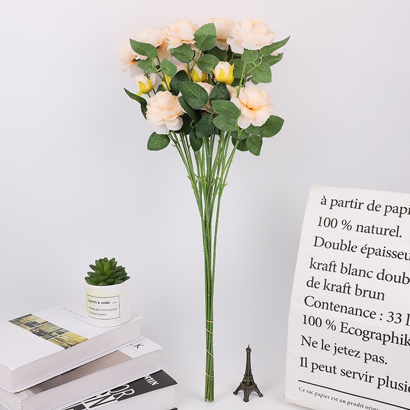 Wholesale of new Chinese-style home decoration artificial flower bouquets and wedding decoration artificial flowers in stock detail image 5