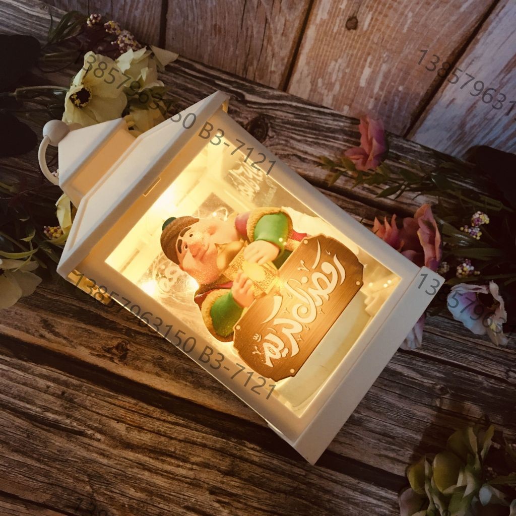 Ramadan Christmas lantern, antique kerosene flame, plastic creative decoration, electronic candle stand, imported cross-border wholesale, street stall, Douyin bestseller, wedding road guide, LED horse lantern, soft decoration prop, fireplace UV006 detail image 19