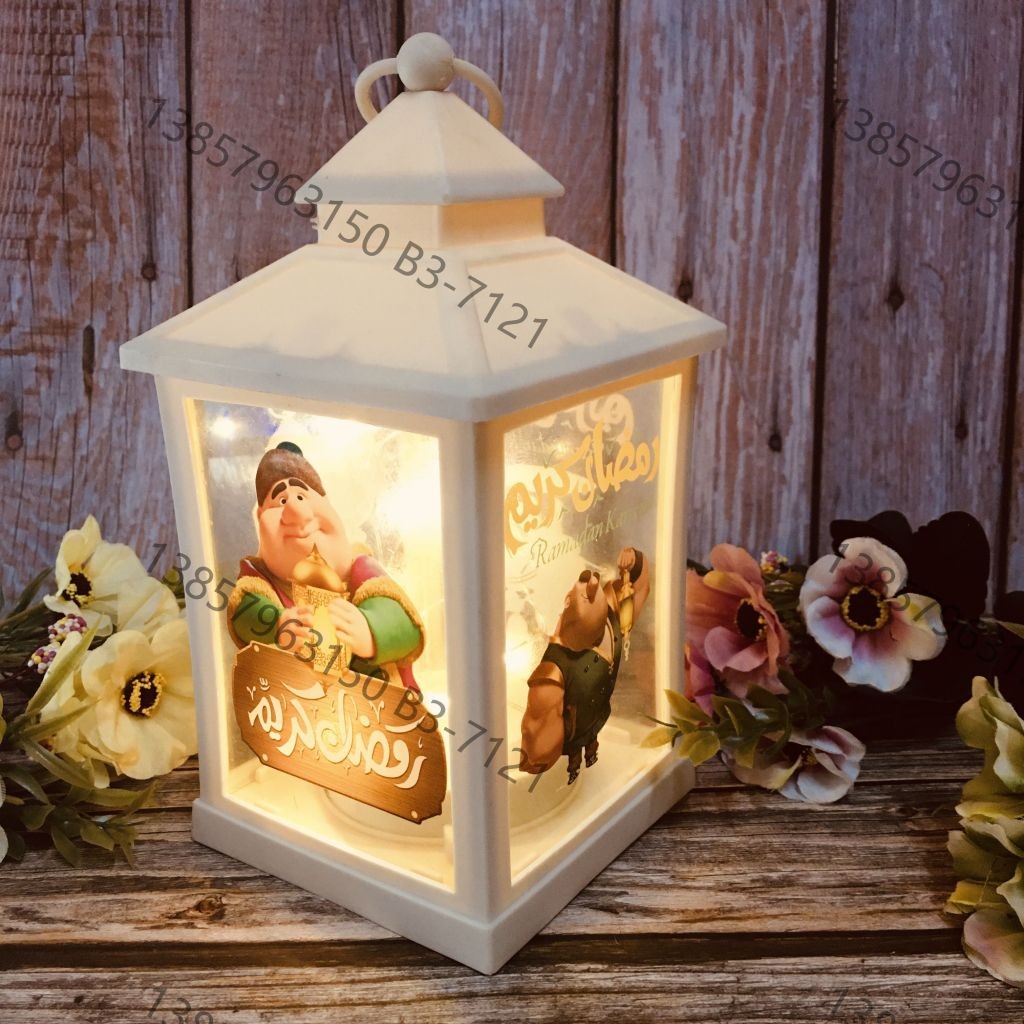 Ramadan Christmas lantern, antique kerosene flame, plastic creative decoration, electronic candle stand, imported cross-border wholesale, street stall, Douyin bestseller, wedding road guide, LED horse lantern, soft decoration prop, fireplace UV006 detail image 7