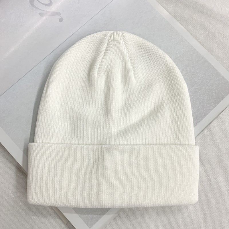 Autumn and winter knitted woolen hats, simple, fashionable and elegant, smooth plate rolled edge hats, Japanese-style Baotou cold hats, European and American trendy ins full figure