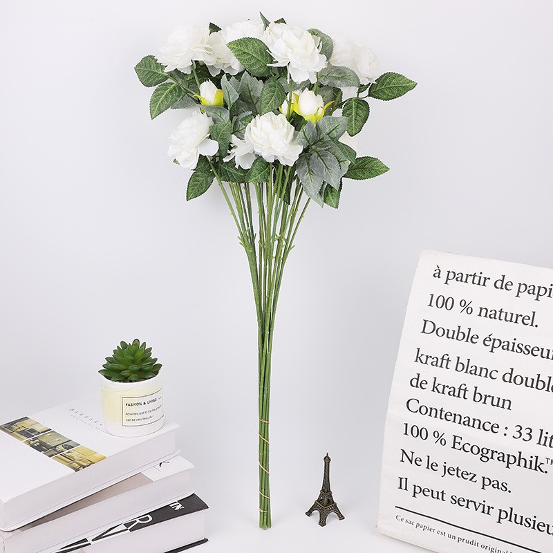 Wholesale of new Chinese-style home decoration artificial flower bouquets and wedding decoration artificial flowers in stock detail image 15