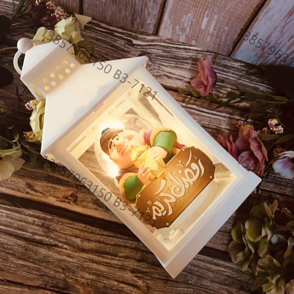 Ramadan Christmas lantern, antique kerosene flame, plastic creative decoration, electronic candle stand, imported cross-border wholesale, street stall, Douyin bestseller, wedding road guide, LED horse lantern, soft decoration prop, fireplace UV006 detail image 5