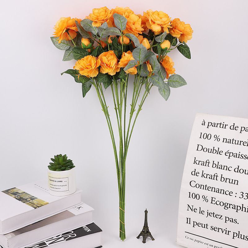 Wholesale of new Chinese-style home decoration artificial flower bouquets and wedding decoration artificial flowers in stock details Picture