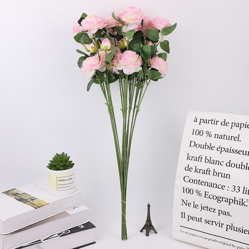 Wholesale of new Chinese-style home decoration artificial flower bouquets and wedding decoration artificial flowers in stock detail image 7
